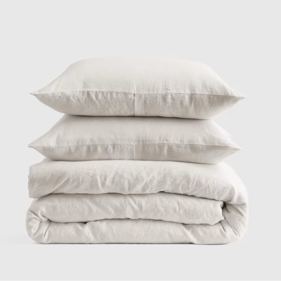 Quince Other - QUINCE European Linen Duvet Cover Set King/Cal King Sand 5569